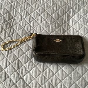 Coach Black Wristlet/Clutch Purse